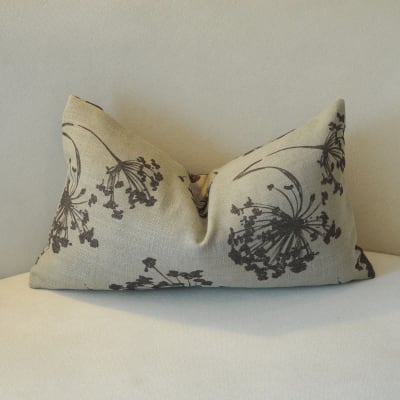 Funda de Cojín Olivia Verde Rectangular