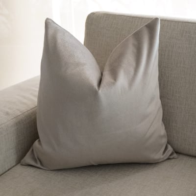 Funda de Cojín Terciopelo Taupe