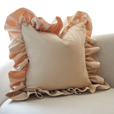 Funda de Cojín Bobos Beige