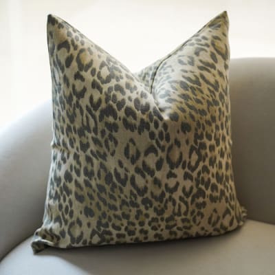 Funda de Cojín Neutral Leopard