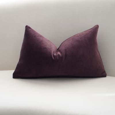 Funda de Cojín Terciopelo Uva Rectangular