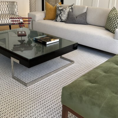 Alfombra Scored White 230