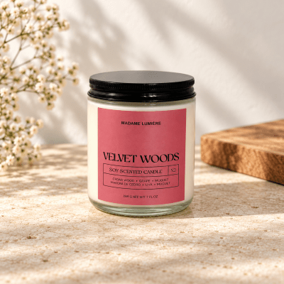 Vela Aromática Velvet Woods