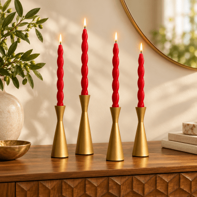 Set Vela Roja x4