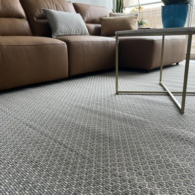 Alfombra Rombos Celeste 330