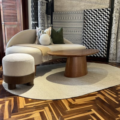 Alfombra Ovalada Riva Beige 230C