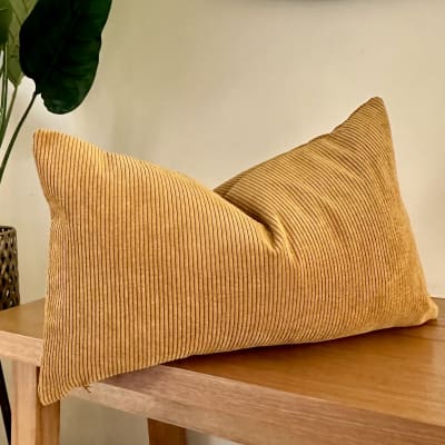 Funda de Cojín Ivy Mostaza Rectangular