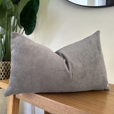 Funda de Cojín Ivy Gris Rectangular