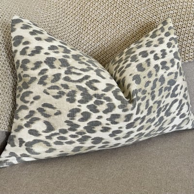 Cojín Neutral Leopard Rectangular