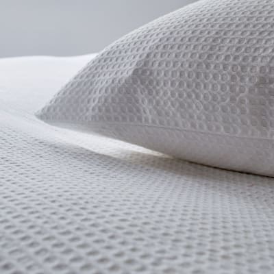 Funda Edredón Waffle Blanca 350 hilos