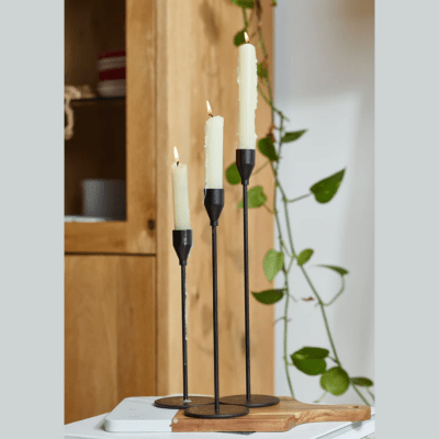 Set Candelabro Negro