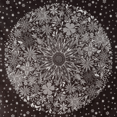 Mandala Cangrejos Black