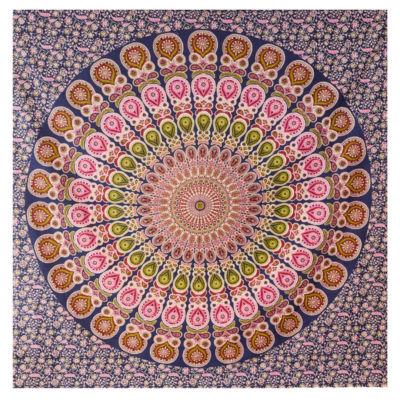 Mandala Palmas Azúl