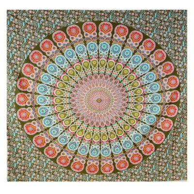 Mandala Palmas Verde
