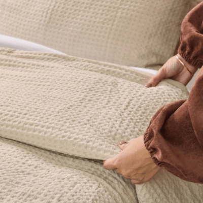 Funda Edredón Waffle Beige