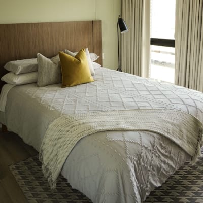 Funda Edredón Rombos Gris Plata