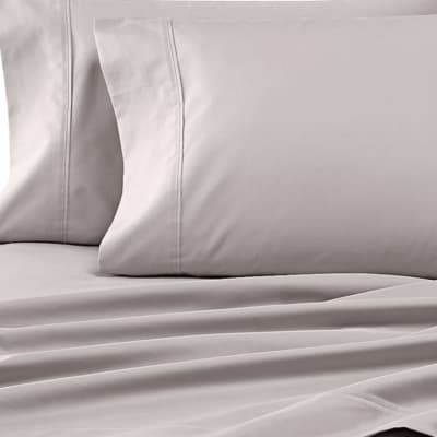 Sábana 400 hilos Percale Gris Plata