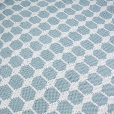 Alfombra Hexagonal Aqua