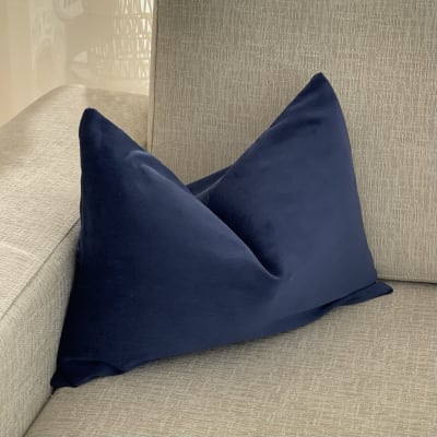 Funda de Cojín Isa Azul Rectangular