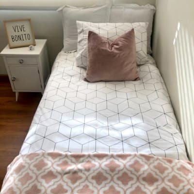 Sábanas 200 hilos 100% algodon cubos 