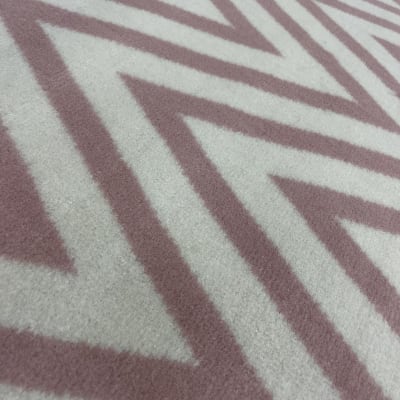 Alfombra Zigzag Rosa 190