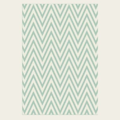 Alfombra Zigzag Verde 190