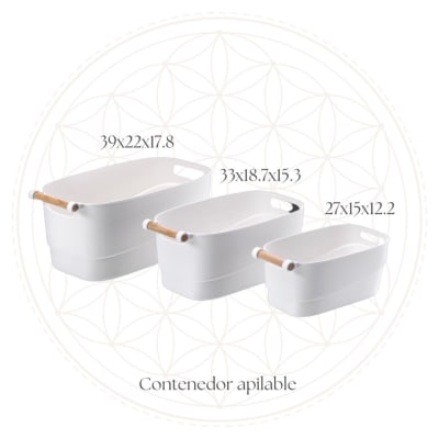 Contenedor apilable bamboo