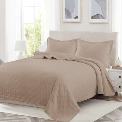 Cubrecama Calma Sherpa Topo