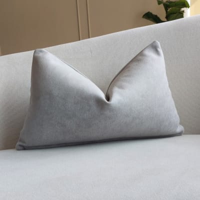 Funda de Cojín Isa Gris rectangular