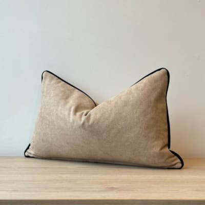 Funda de Cojín Frame Beige Rectangular