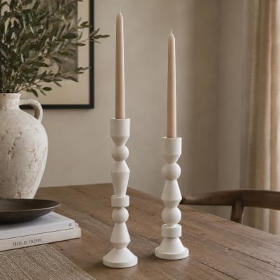 Set de 2 Candelabros Resina