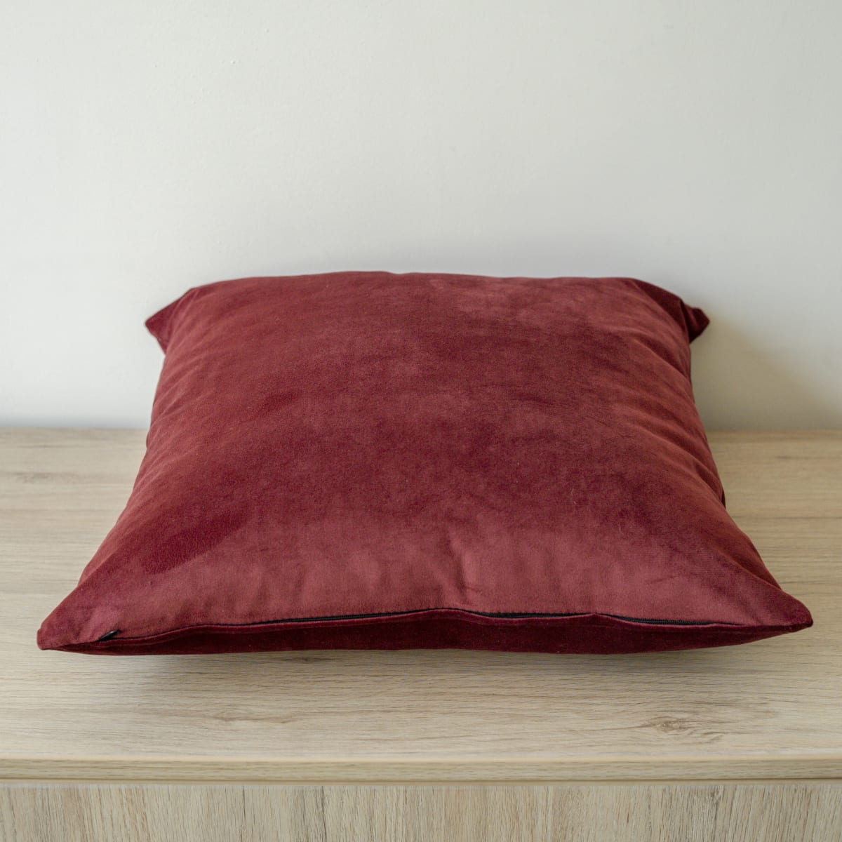 Funda de Cojín Terciopelo Vino11