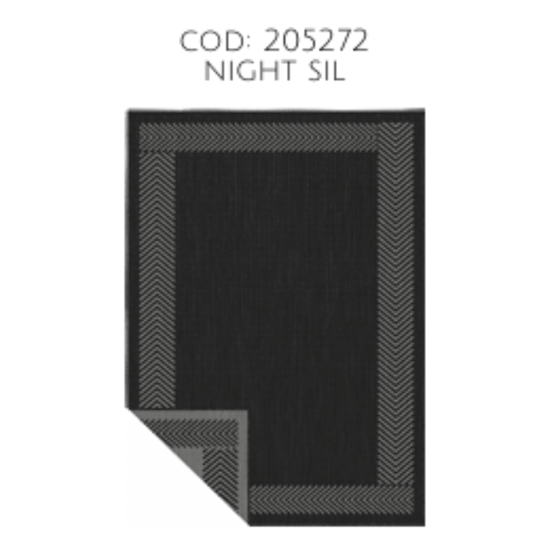 Alfombra Caleb Night Silver 3806