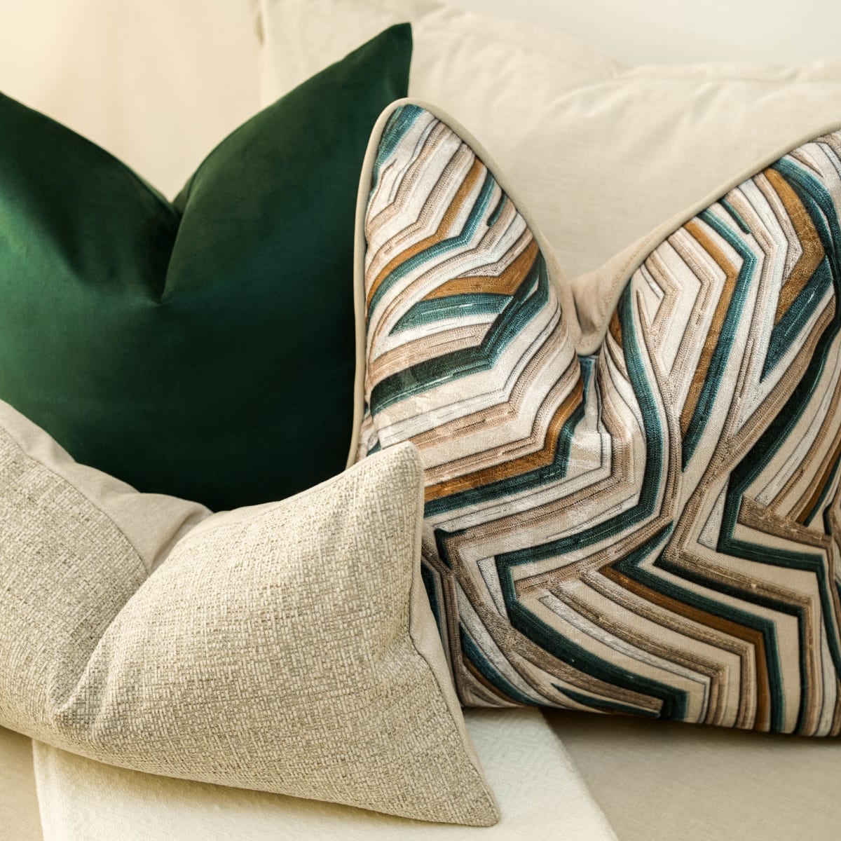 Funda de Cojín Terciopelo Verde Esmeralda6