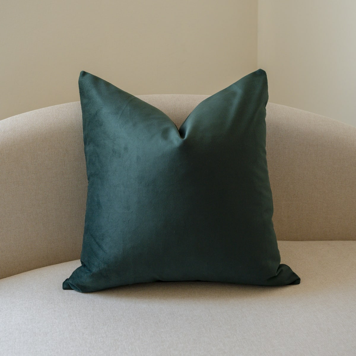 Funda de Cojín Terciopelo Verde Esmeralda1