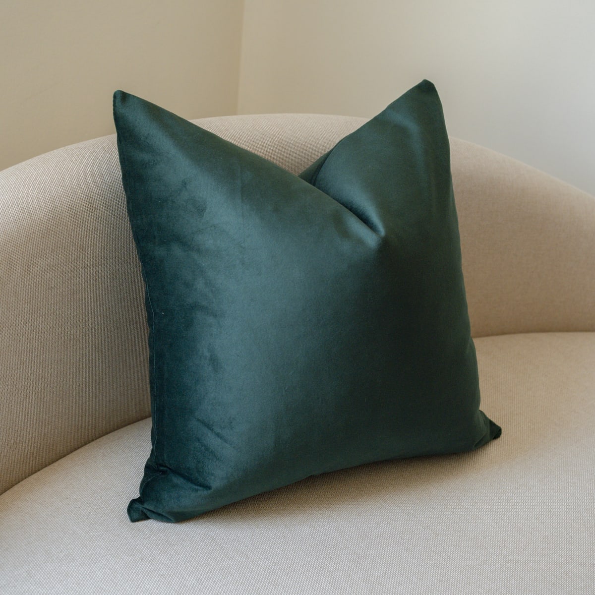 Funda de Cojín Terciopelo Verde Esmeralda2