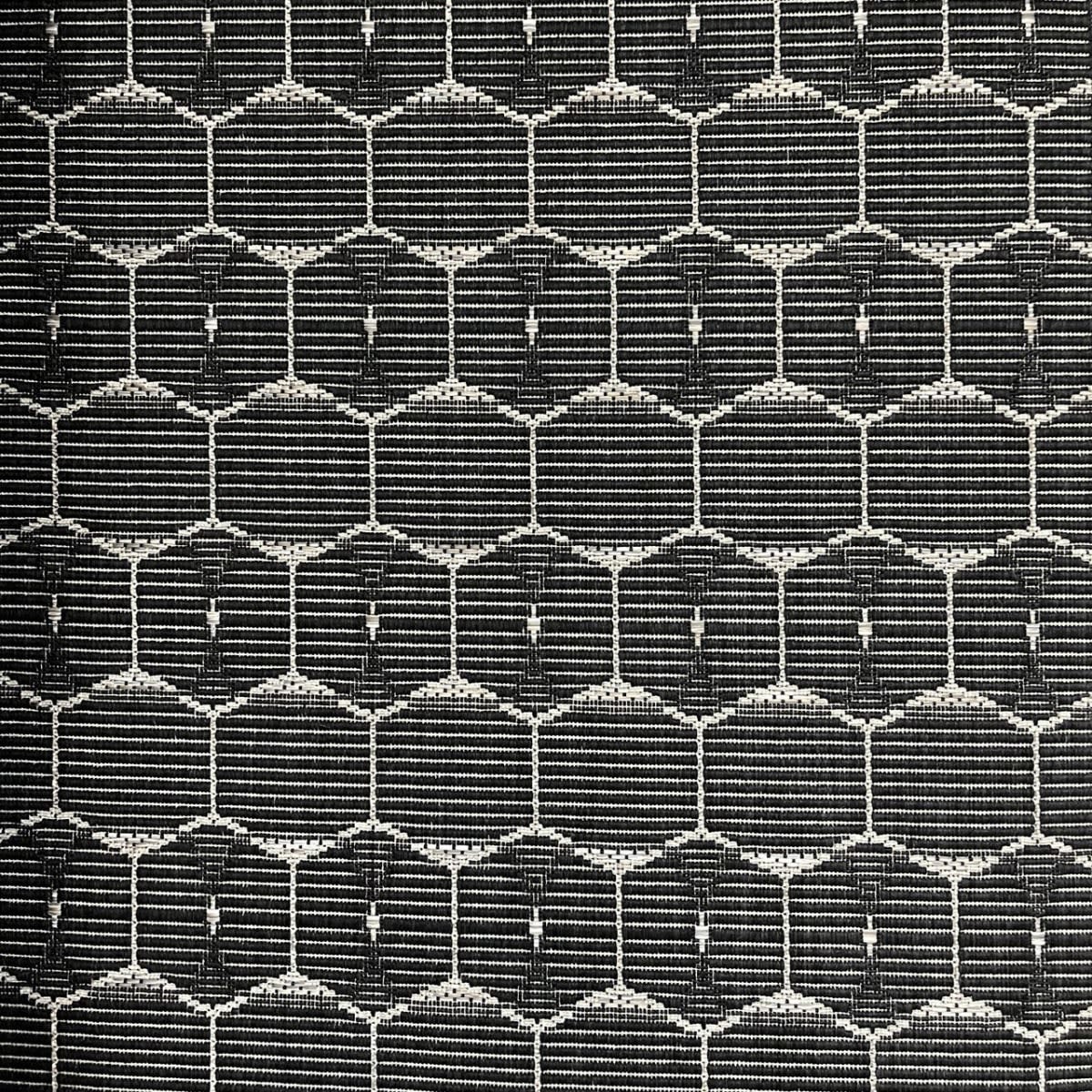 Alfombra Hexagonal Negra 2902