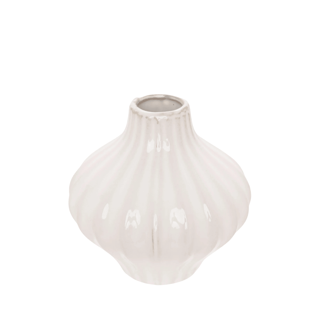 Florero Rayas blanco small1