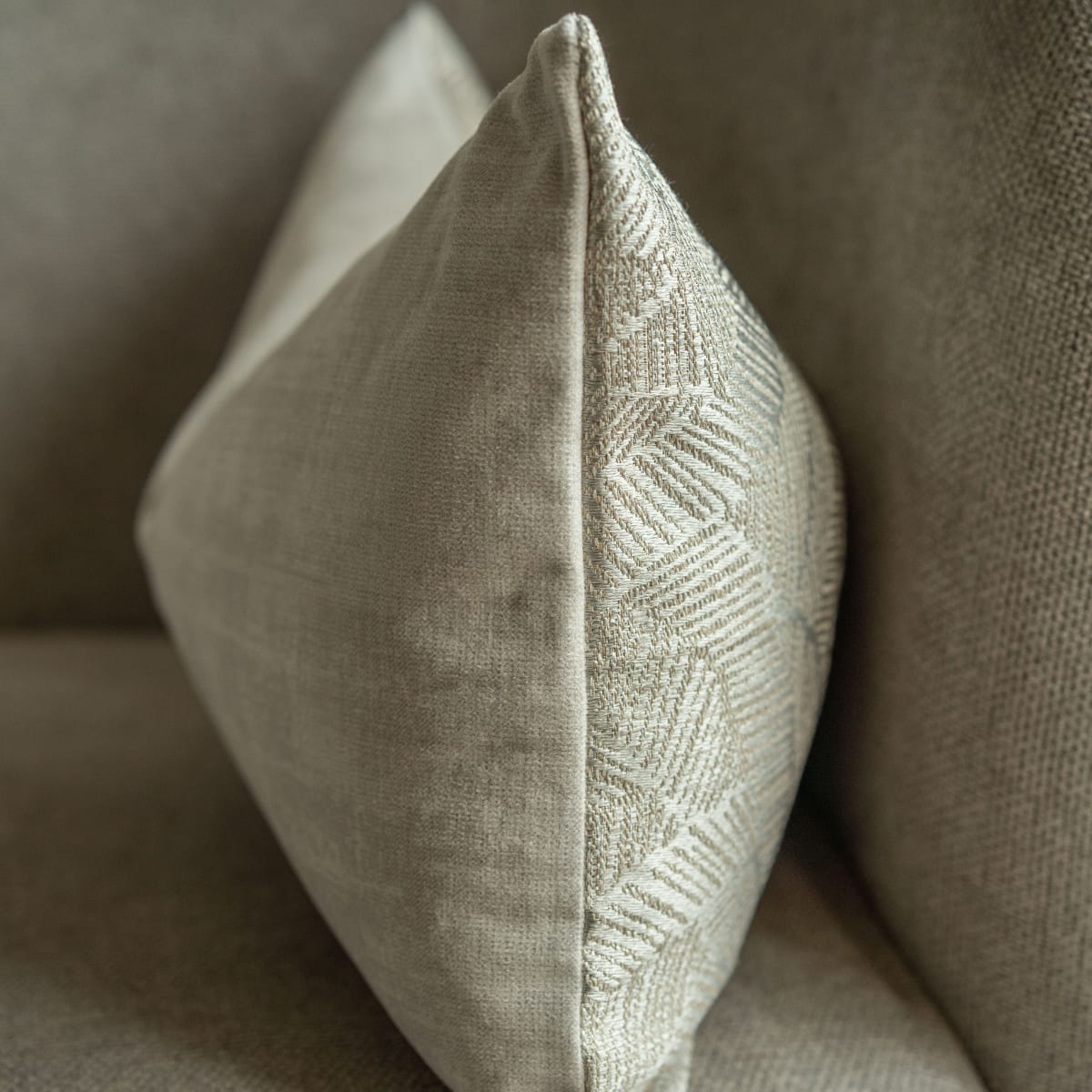 Funda de Cojín Hojas Satín Rectangular5