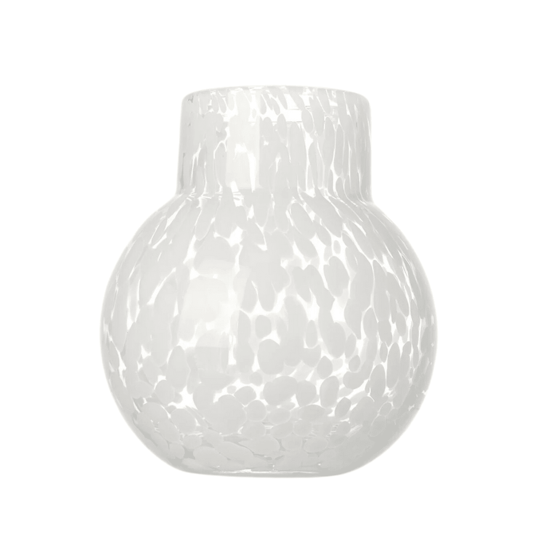 Florero Punto blanco1