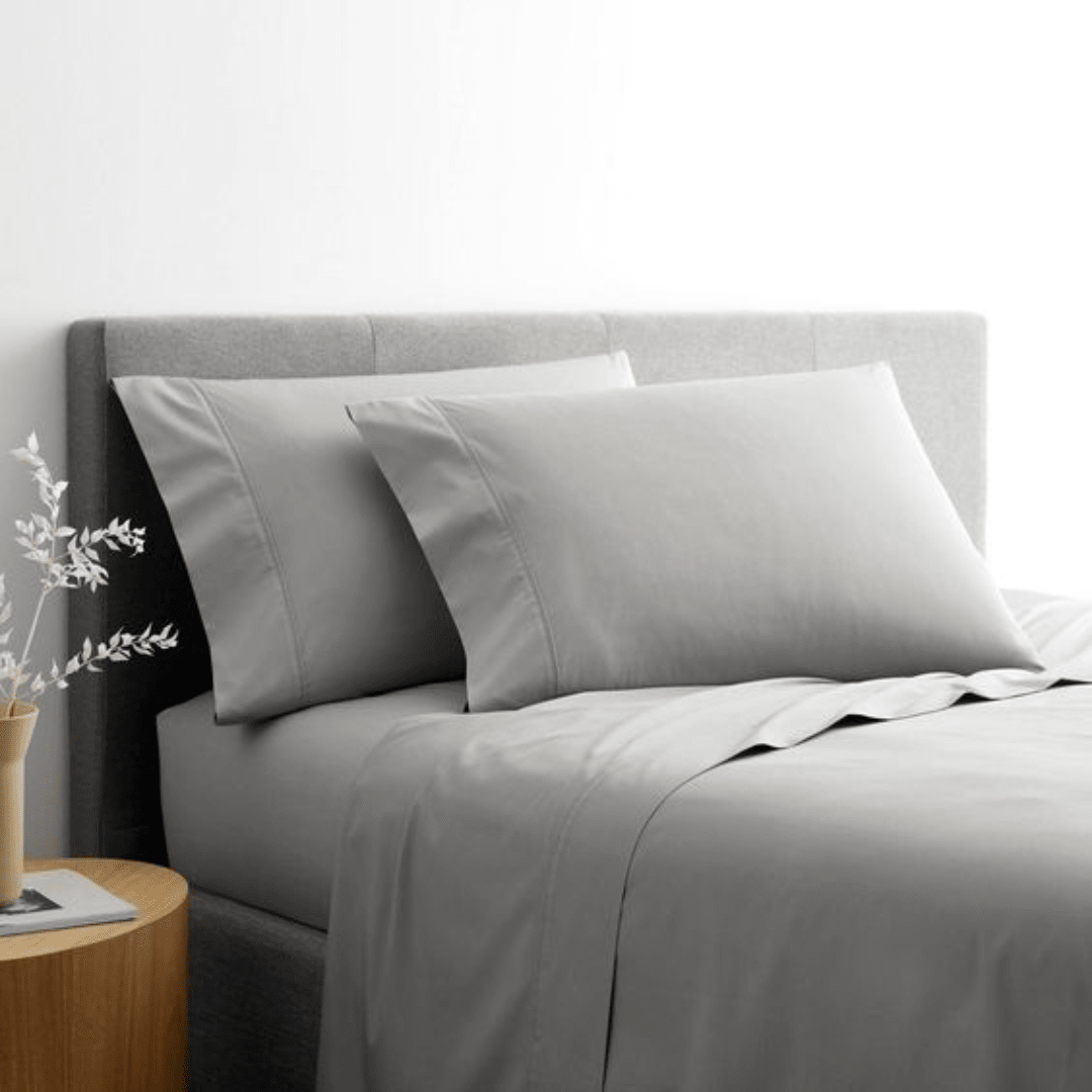 Sábana 400 hilos Percale Gris Plata2