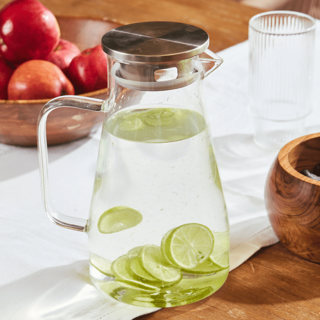 Jarra Vidrio con Tapa de Acero1