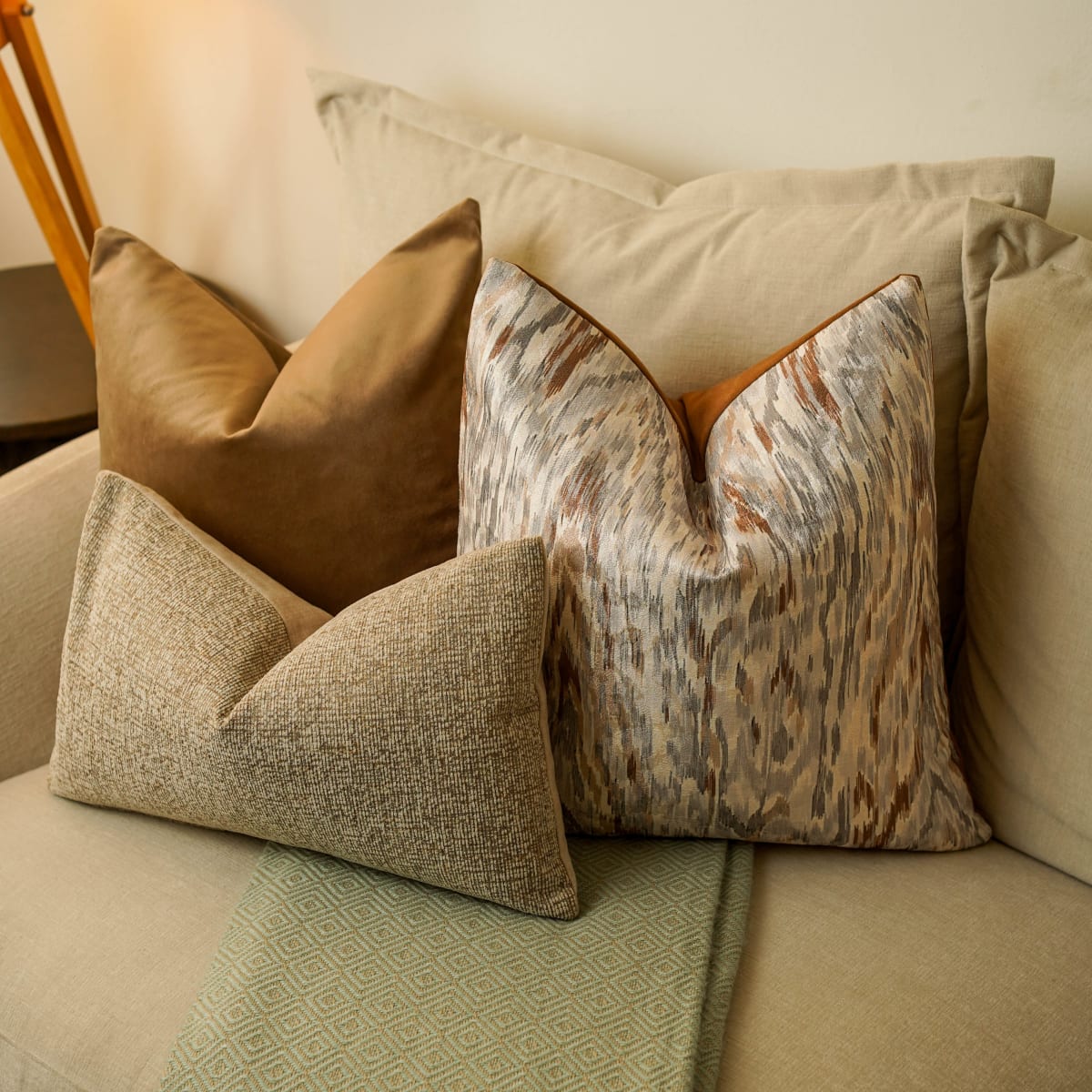 Funda de Cojín Antonella Camel4