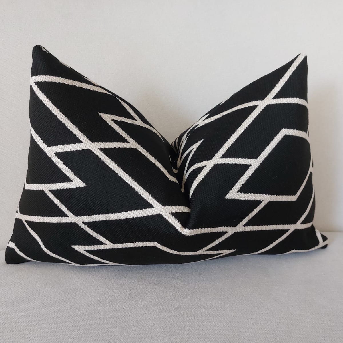 Funda de Cojín Rombos Black Rectangular1