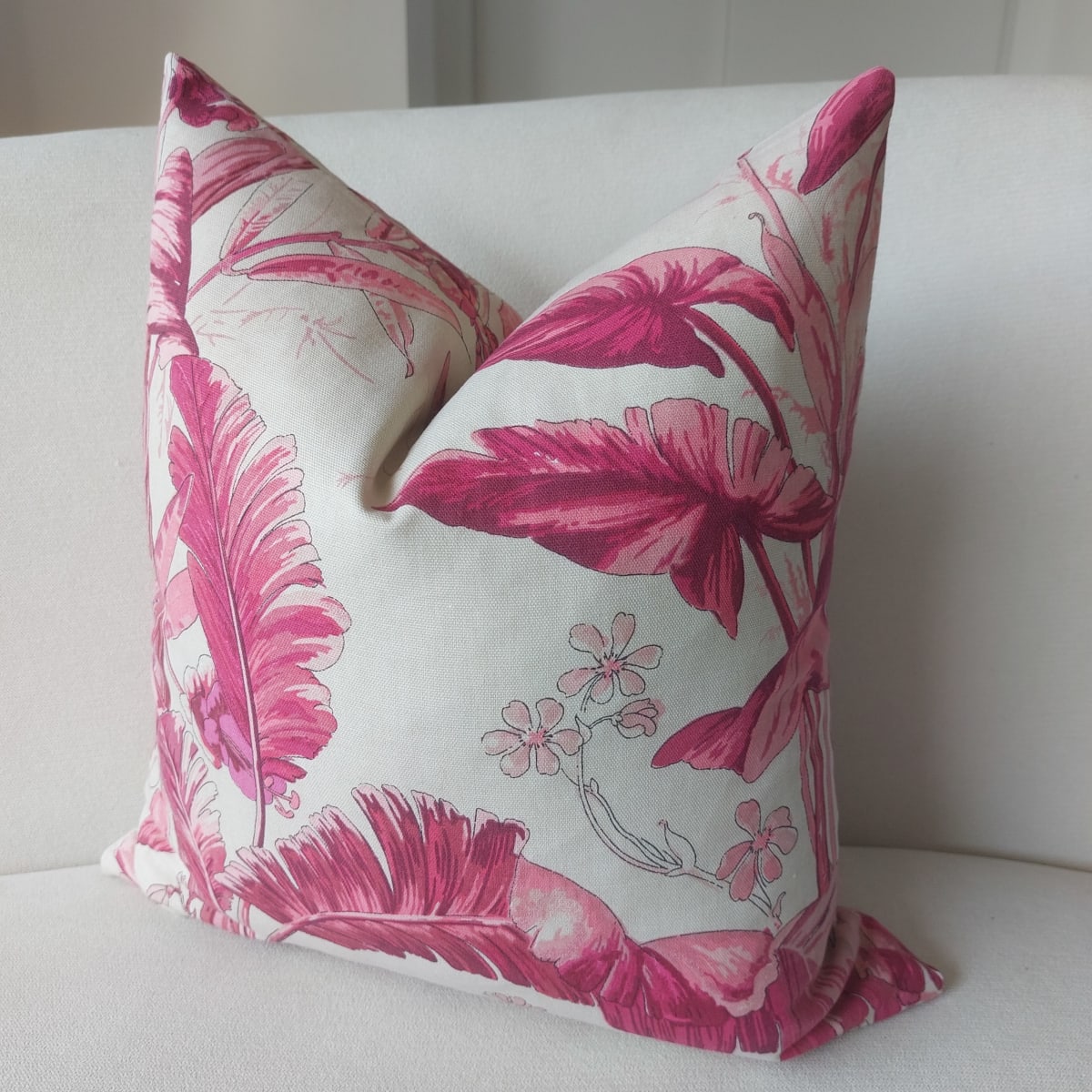 Funda de Cojin Floral Rosa3
