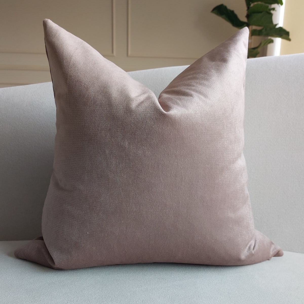 Funda de Cojín Terciopelo Topo2