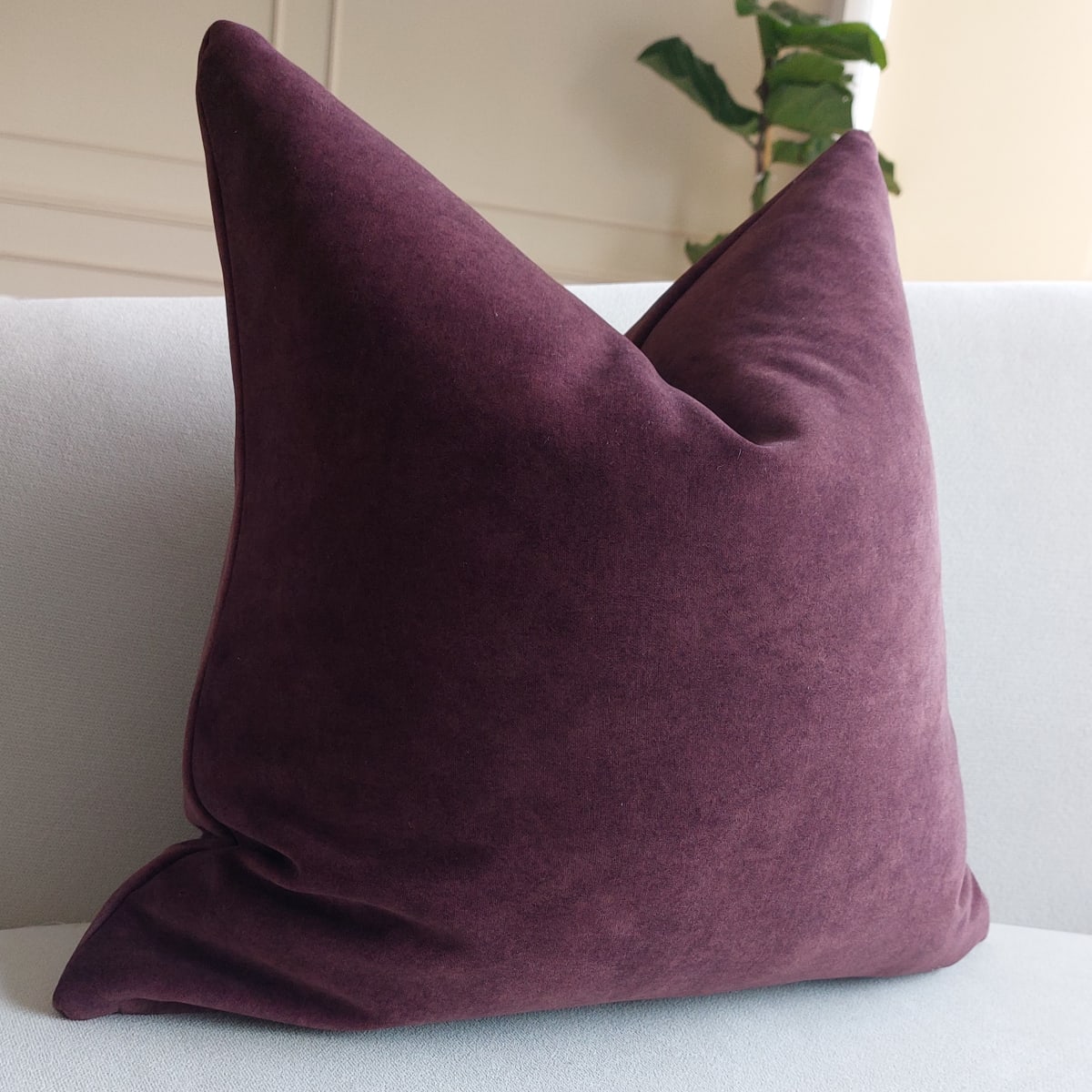 Funda de Cojín Terciopelo Uva3