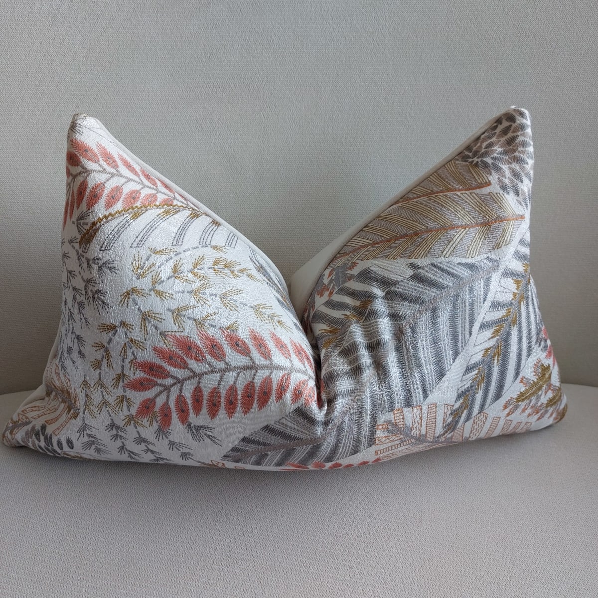 Funda de Cojin Floreado Rectangular2