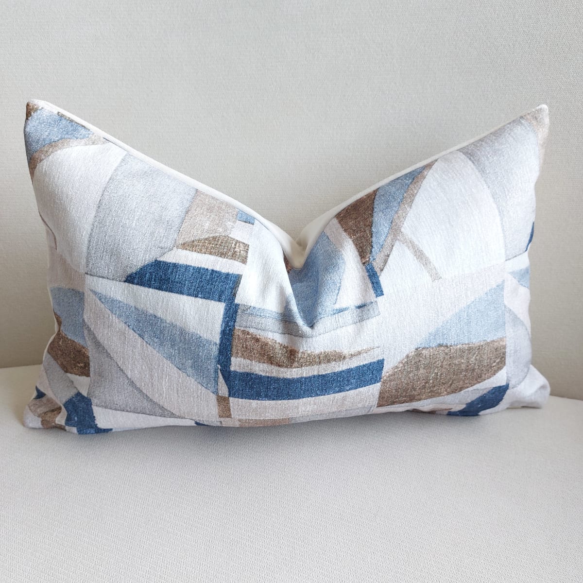 Funda de Cojin Geometric Blue Rectangular2