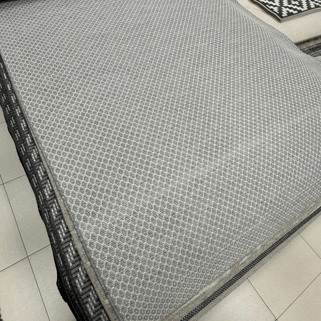 Alfombra Rombos Celeste 3303
